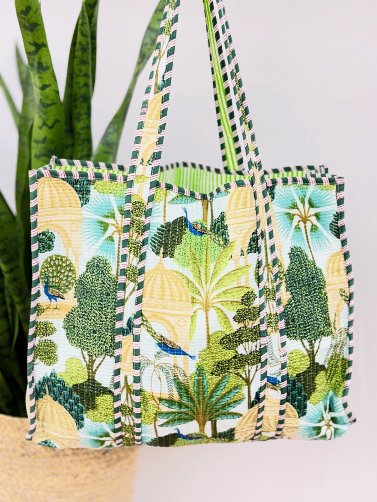 Scarlet Quilted Tote