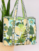 Scarlet Quilted Tote