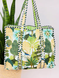 Scarlet Quilted Tote