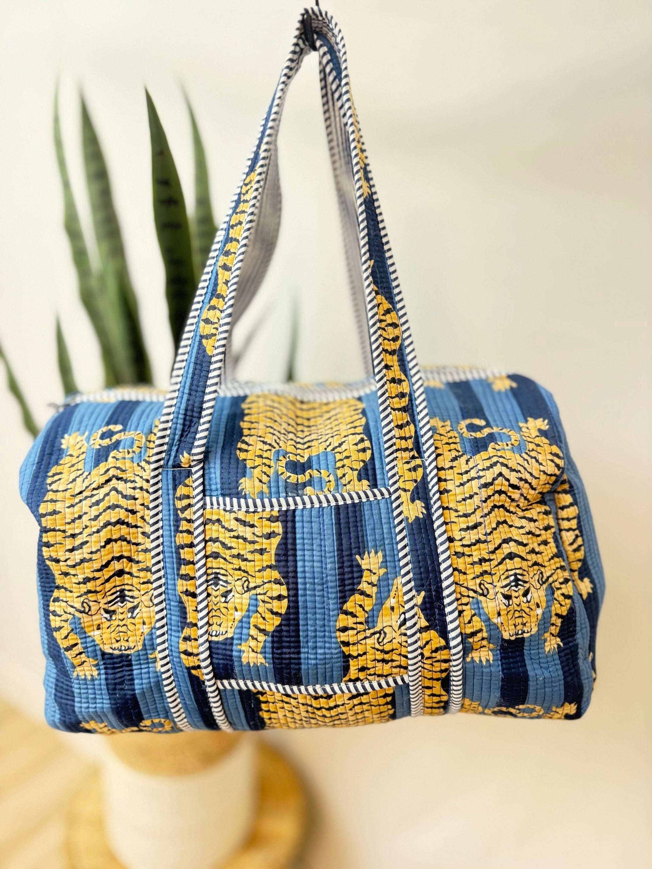 Quilted Weekender / Duffel Bag (Tiana)