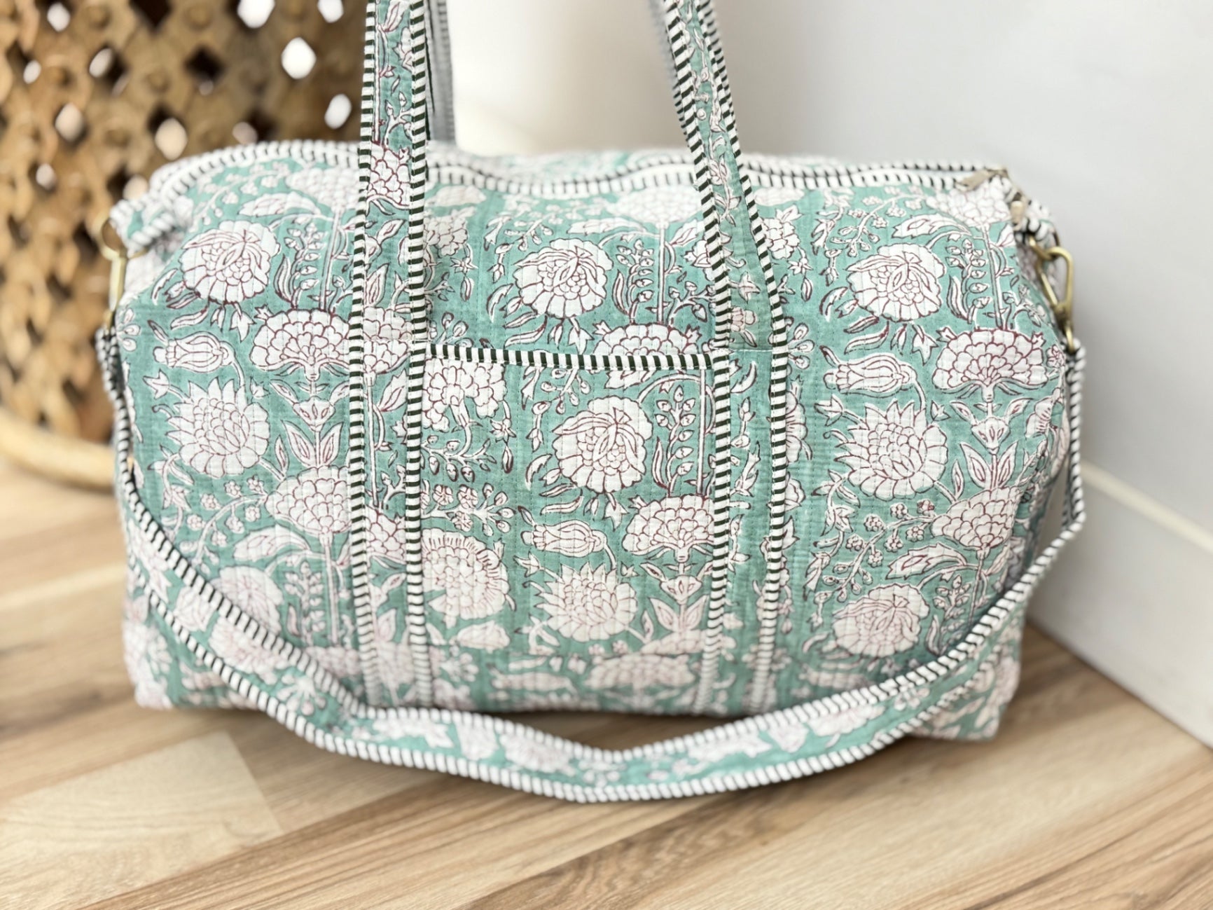 Quilted Weekender / Duffel Bag (Mable)