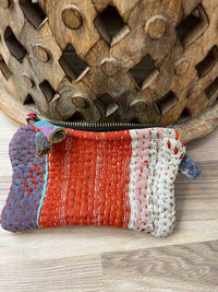 Small Vintage Kantha Pouch