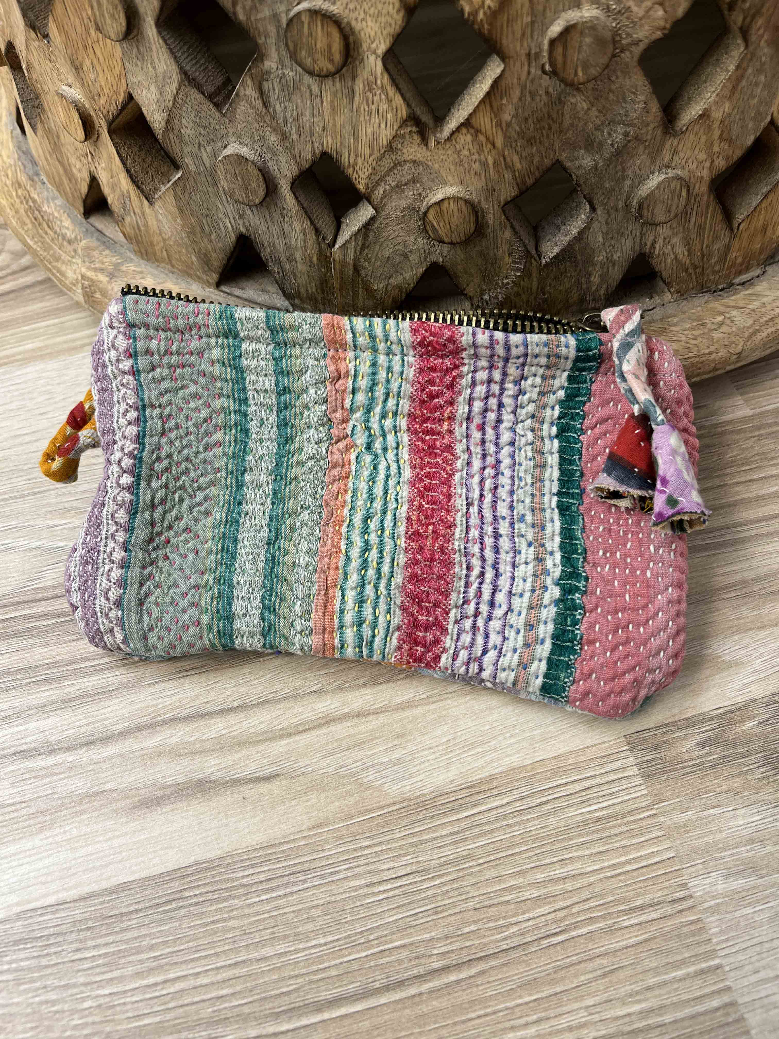 Small Vintage Kantha Pouch