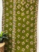 Vintage Cotton Kantha Quilt - Twin