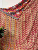 Vintage Cotton Kantha Quilt - Twin