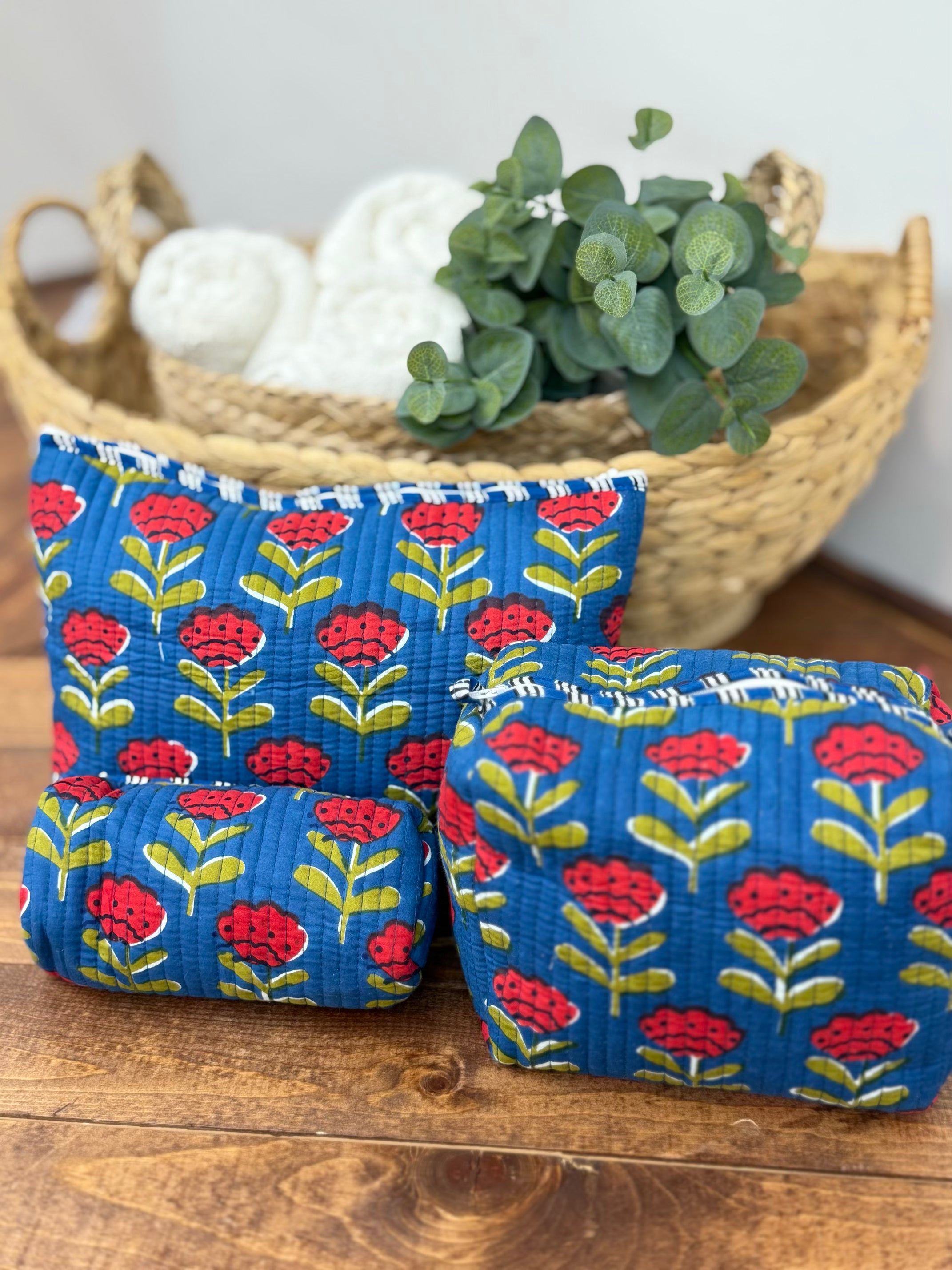 Taylor Block Print Toiletry Set