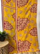 Vintage Cotton Kantha Quilt - Twin