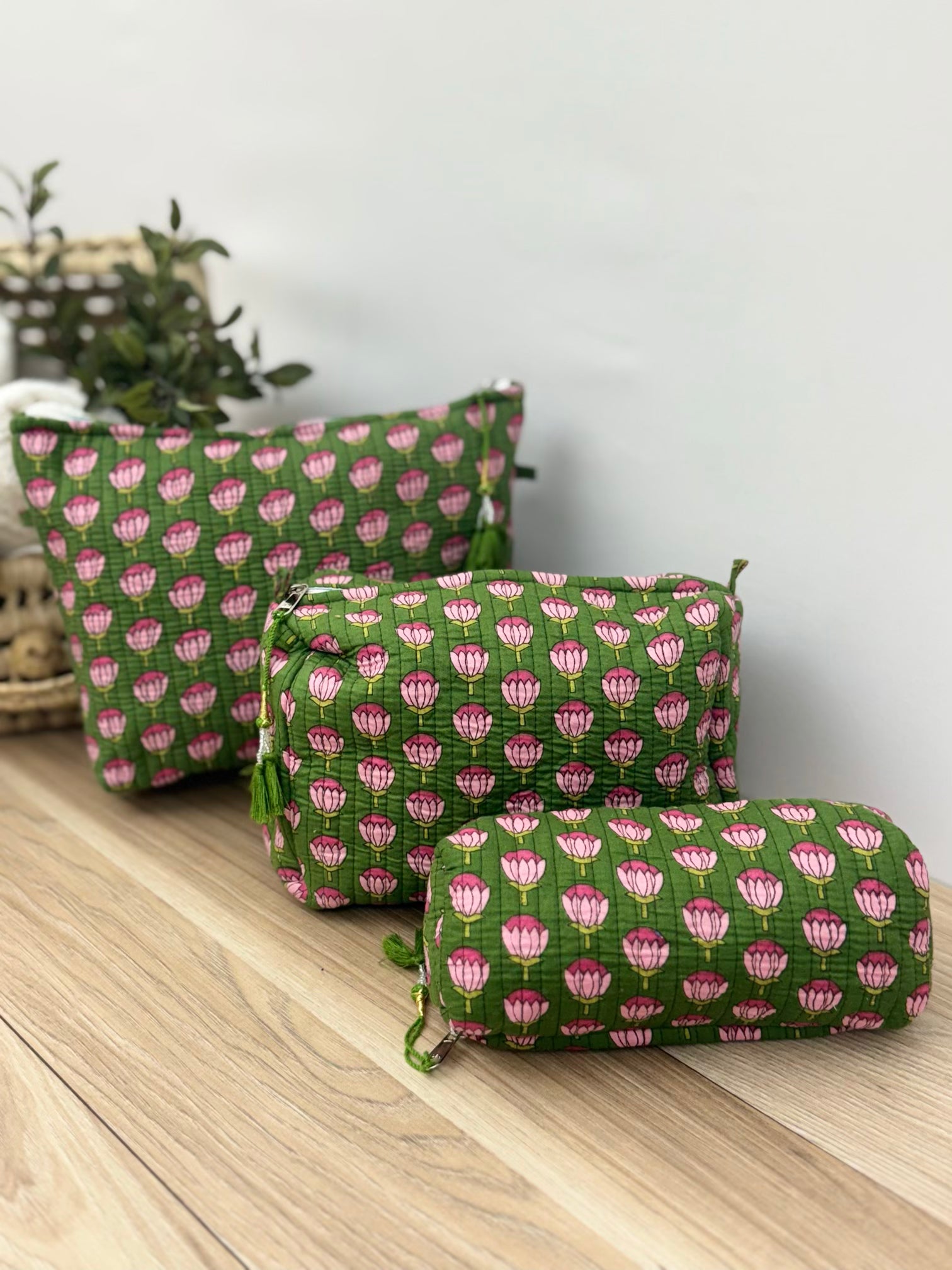 Piper Block Print Toiletry Set