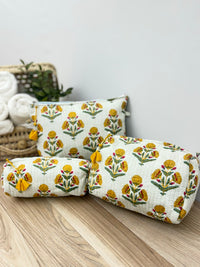 Nora Block Print Toiletry Set