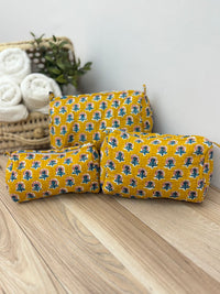 Ruth Block Print Toiletry Set