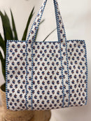 Violet Quilted Tote