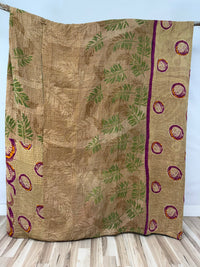 Patchwork Cotton Kantha Quilt King
