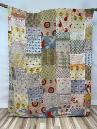 Patchwork Cotton Kantha Quilt King