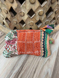 Small Vintage Kantha Pouch