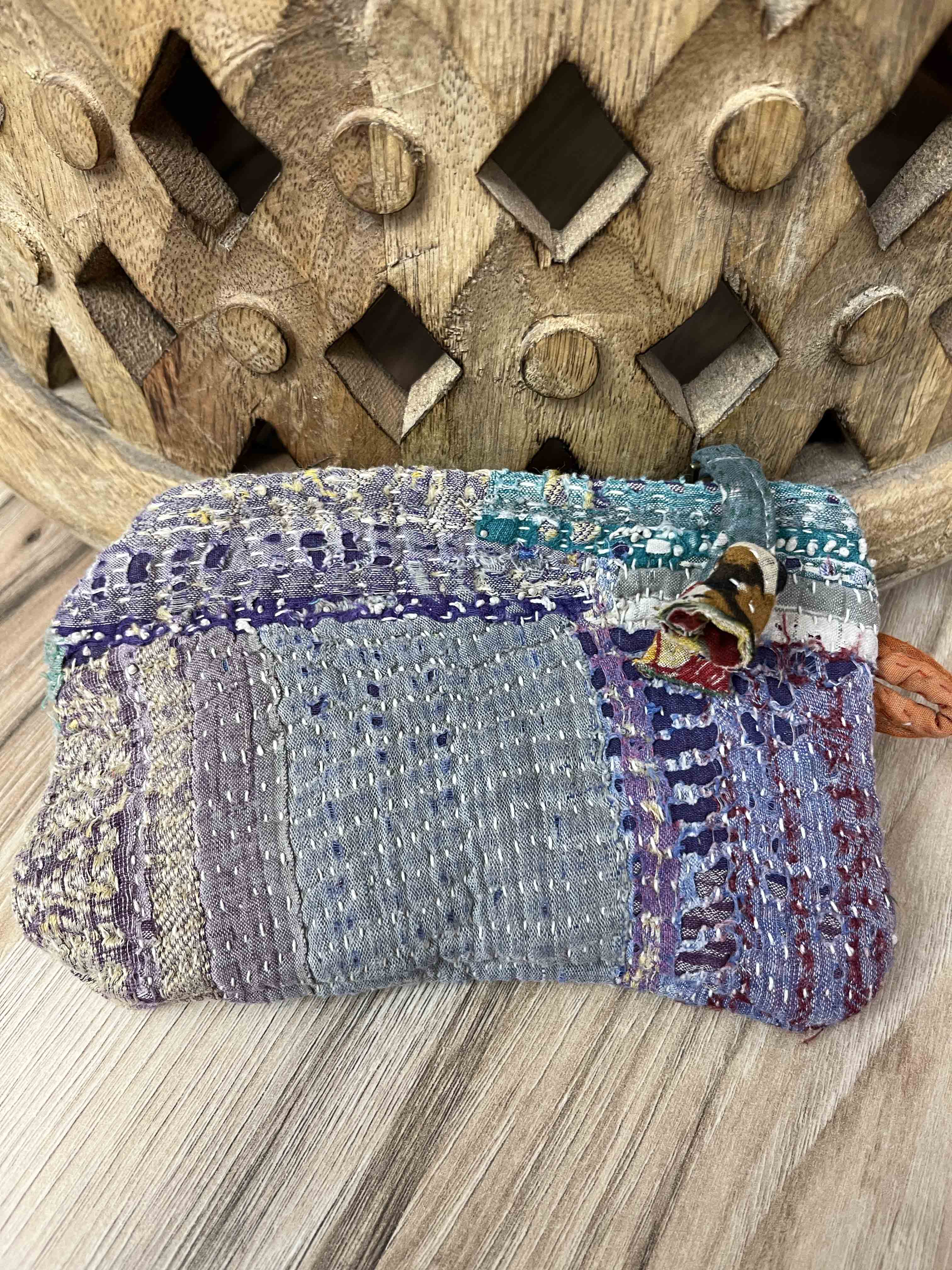 Small Vintage Kantha Pouch