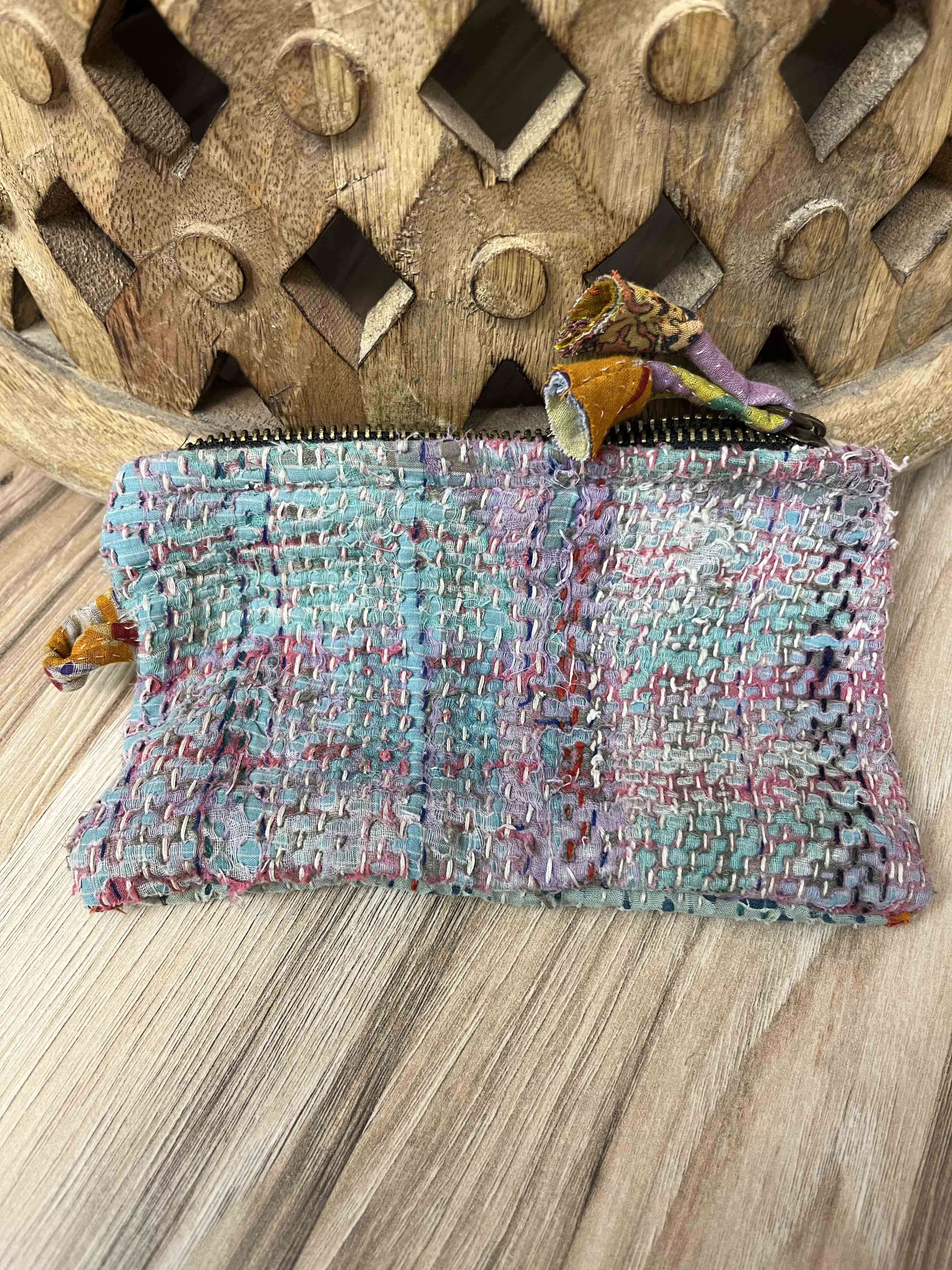 Small Vintage Kantha Pouch