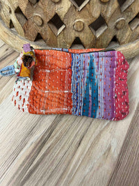 Small Vintage Kantha Pouch