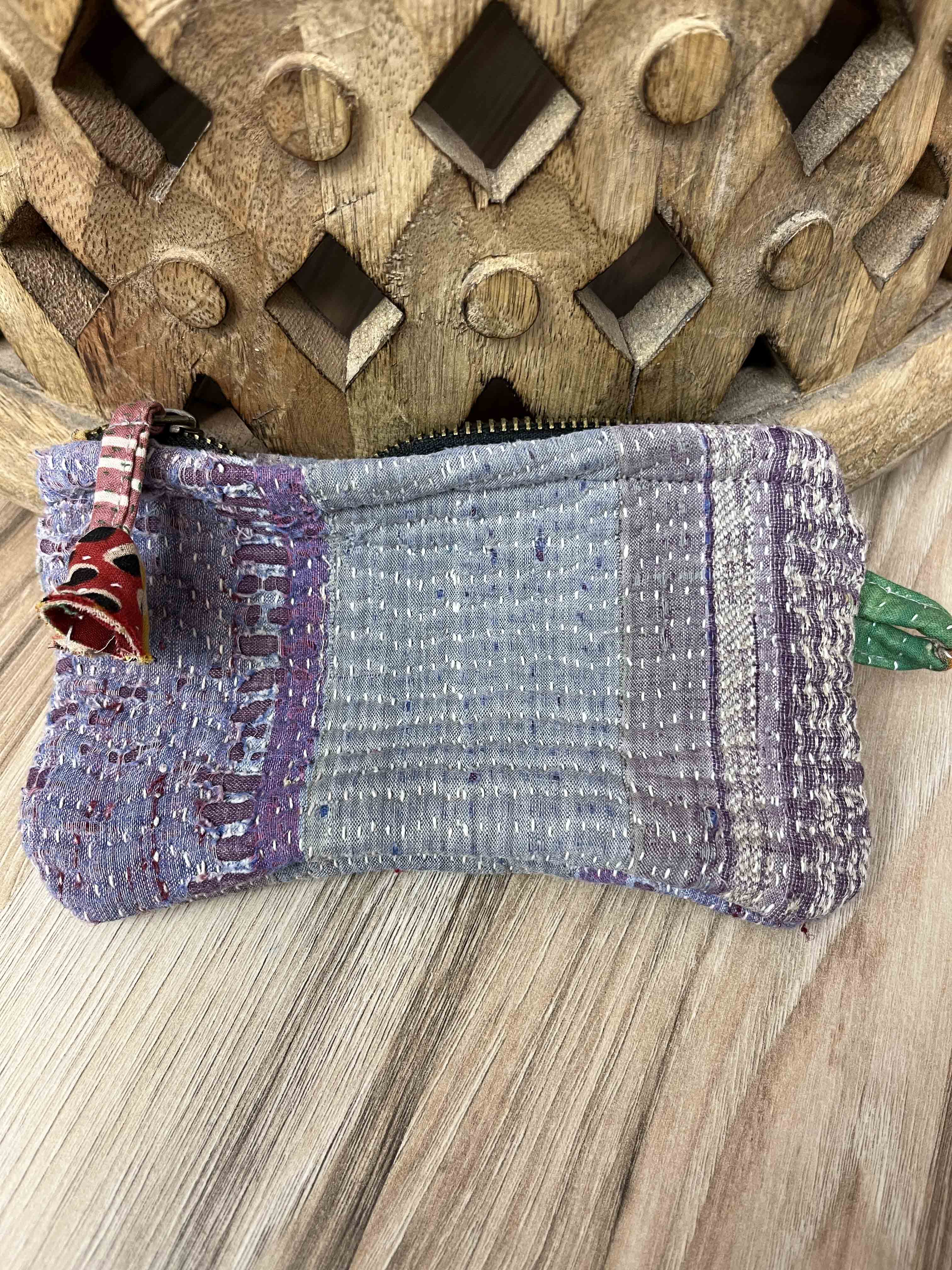 Small Vintage Kantha Pouch