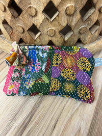 Small Vintage Kantha Pouch