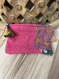 Small Vintage Kantha Pouch