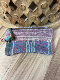 Small Vintage Kantha Pouch