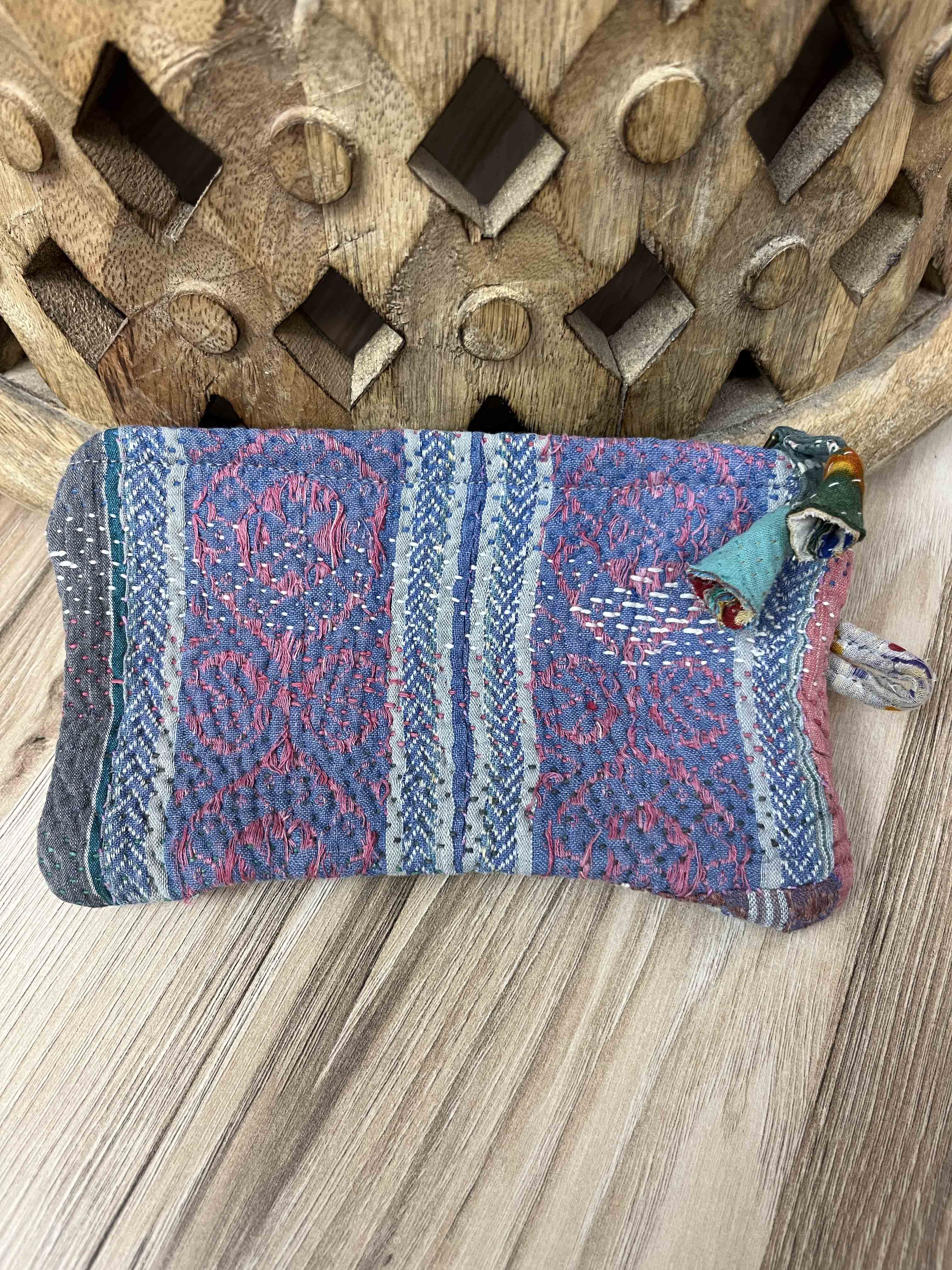 Small Vintage Kantha Pouch