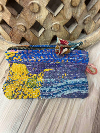 Small Vintage Kantha Pouch