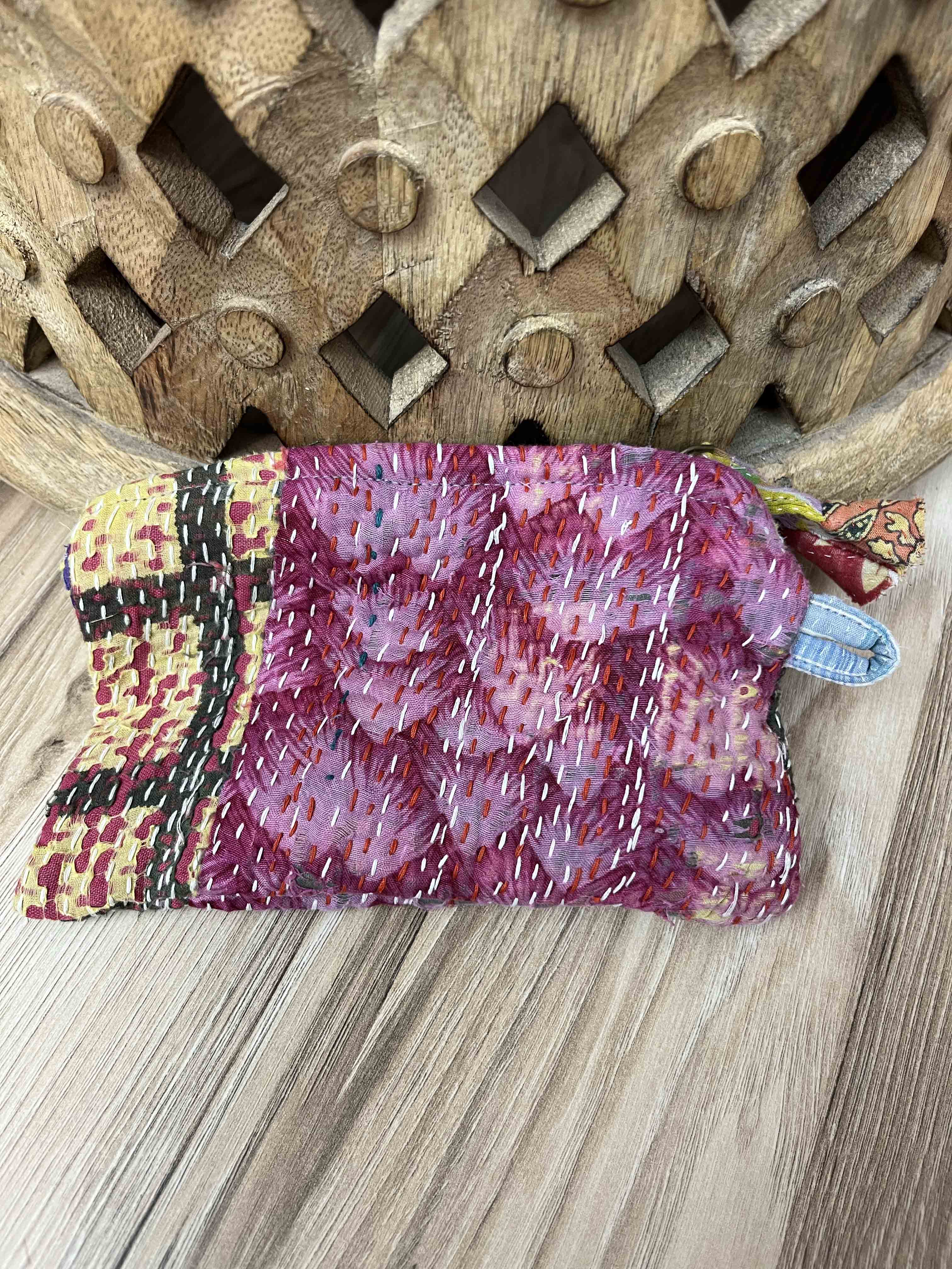 Small Vintage Kantha Pouch