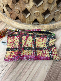 Small Vintage Kantha Pouch