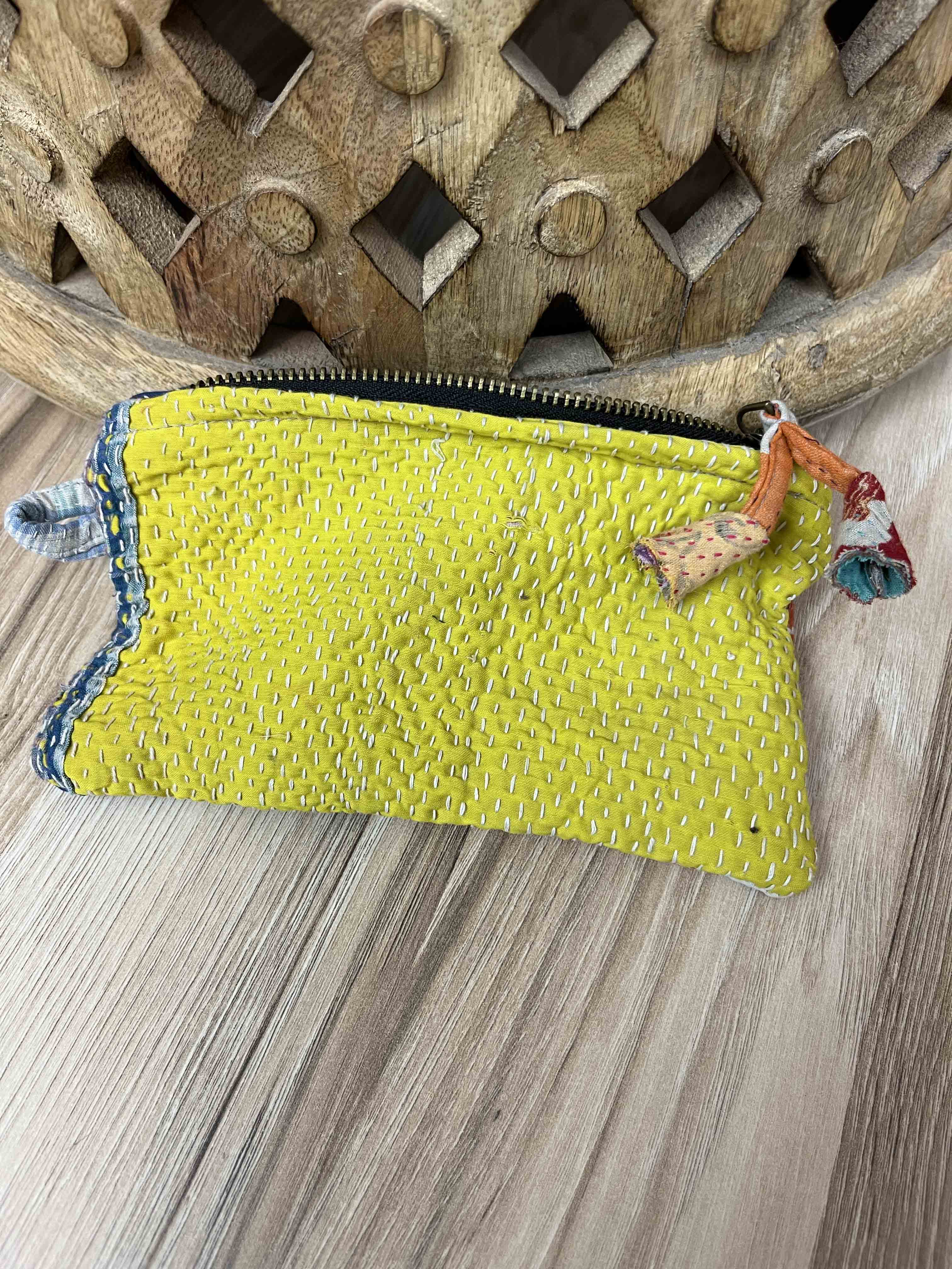 Small Vintage Kantha Pouch