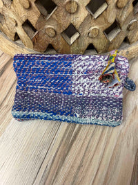 Small Vintage Kantha Pouch