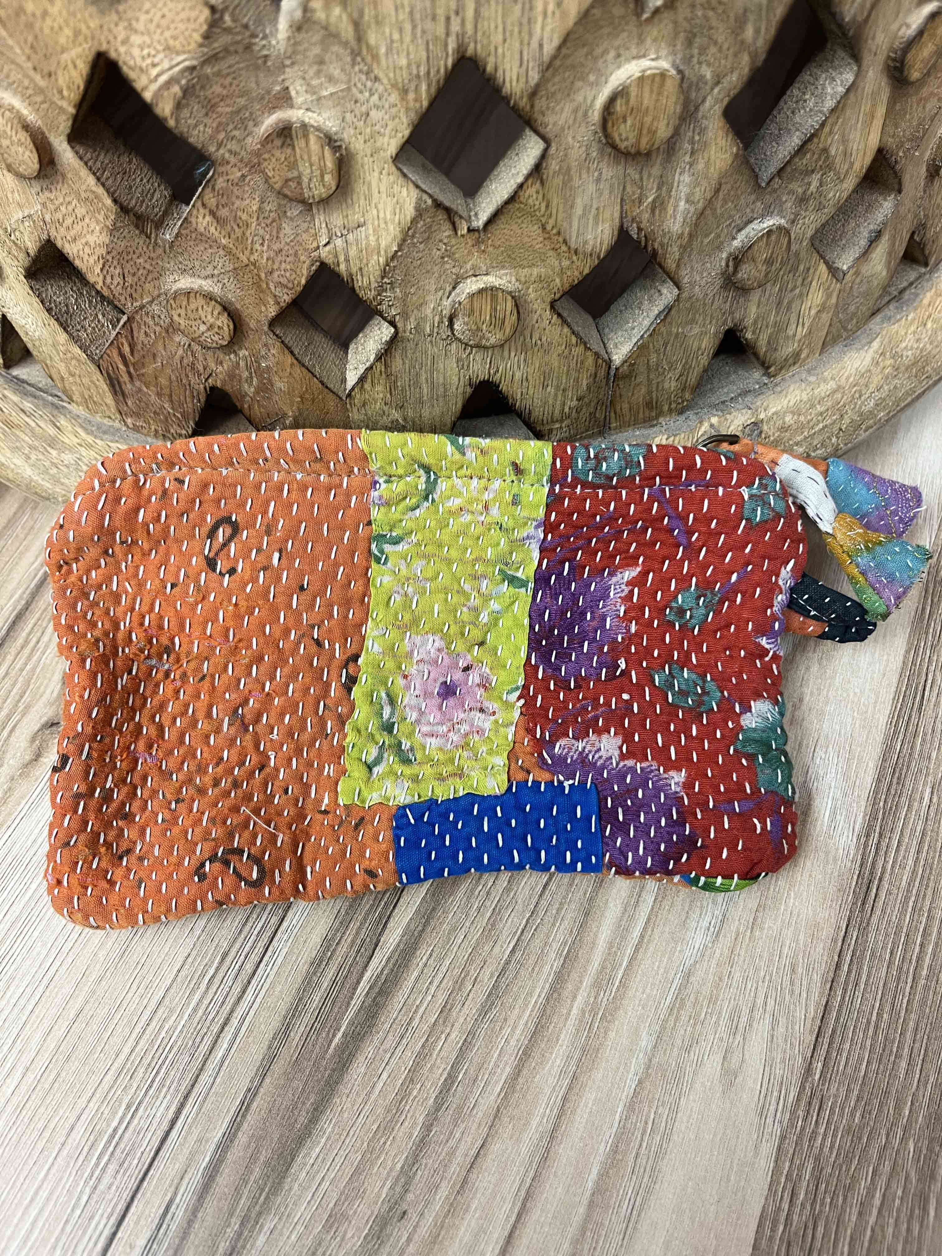 Small Vintage Kantha Pouch