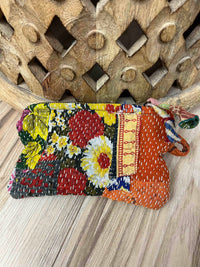 Small Vintage Kantha Pouch