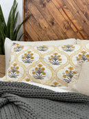 Summertime Block Print Cotton Kantha Sham