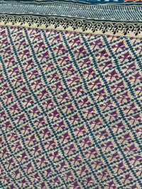 Vintage Cotton Kantha Quilt - Twin