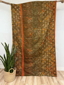 Vintage Cotton Kantha Quilt - Twin