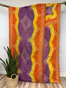 Vintage Cotton Kantha Quilt - Twin