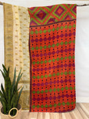 Vintage Cotton Kantha Quilt - Twin