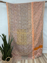 Vintage Cotton Kantha Quilt - Twin