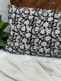 Rajani Blooms Block Print Cotton Kantha Sham