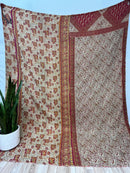 Queen Vintage Cotton Kantha Quilt