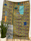 Vintage Village Kantha Quilt / Rug