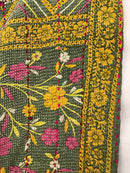 Vintage Village Kantha Quilt / Rug