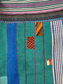 Vintage Village Kantha Quilt / Rug