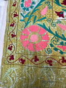 Vintage Village Kantha Quilt / Rug