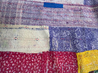 Vintage Village Kantha Quilt / Rug