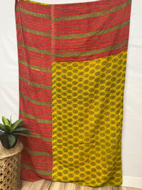 Vintage Cotton Kantha Quilt