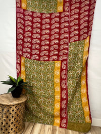 Vintage Cotton Kantha Quilt