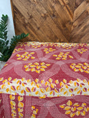 Vintage Cotton Kantha Quilt