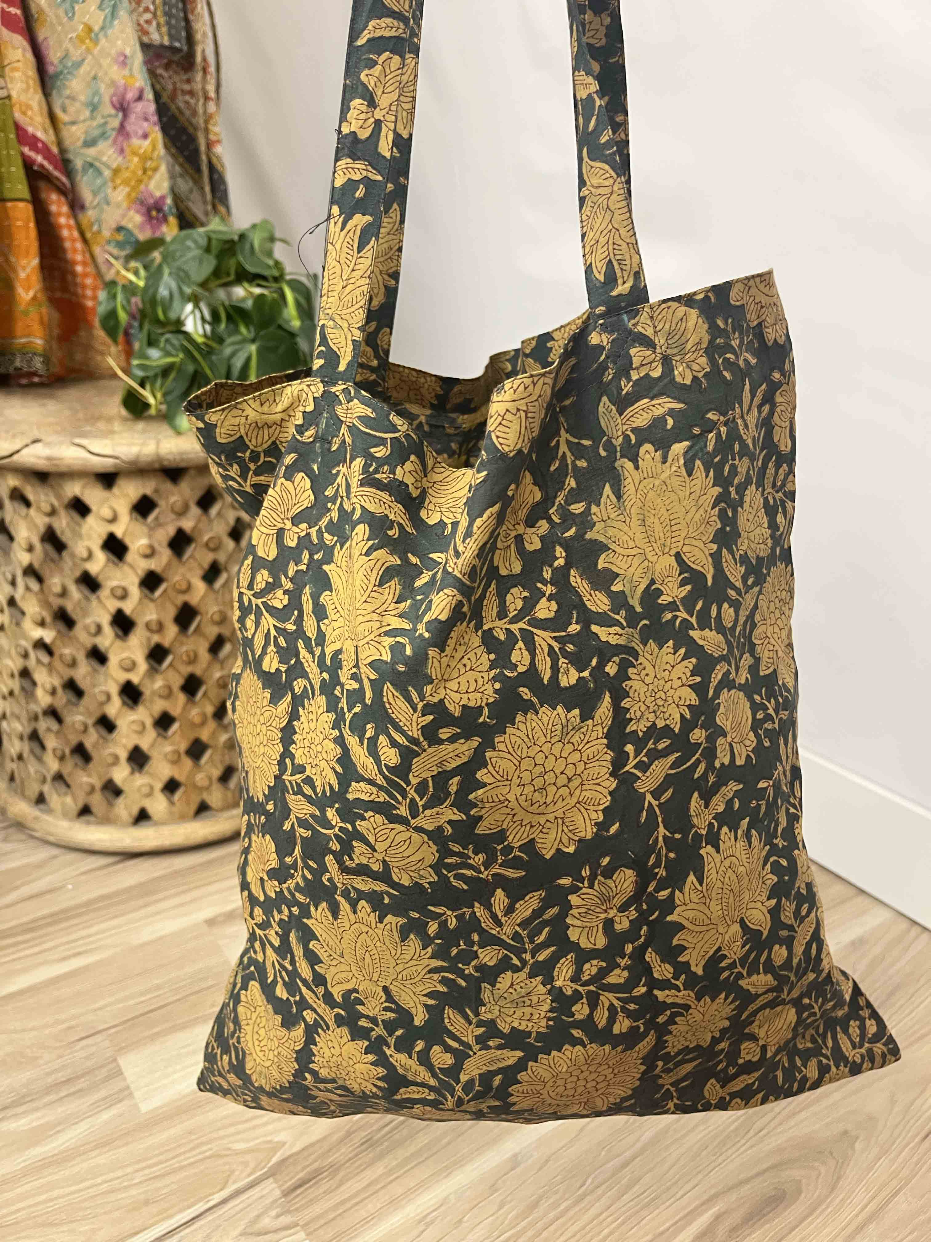 Block Print Muslin Bag